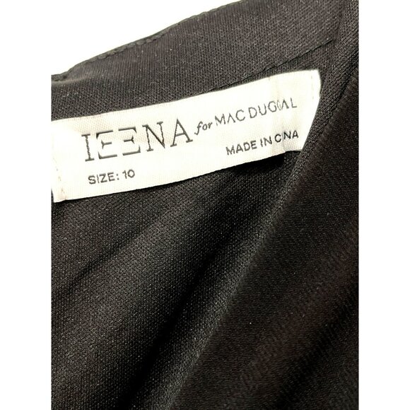 Mac Duggal $498 Black Jersey Beaded Sleeve Maxi Dress Formal Gown Size 10 NWT - Picture 10 of 11